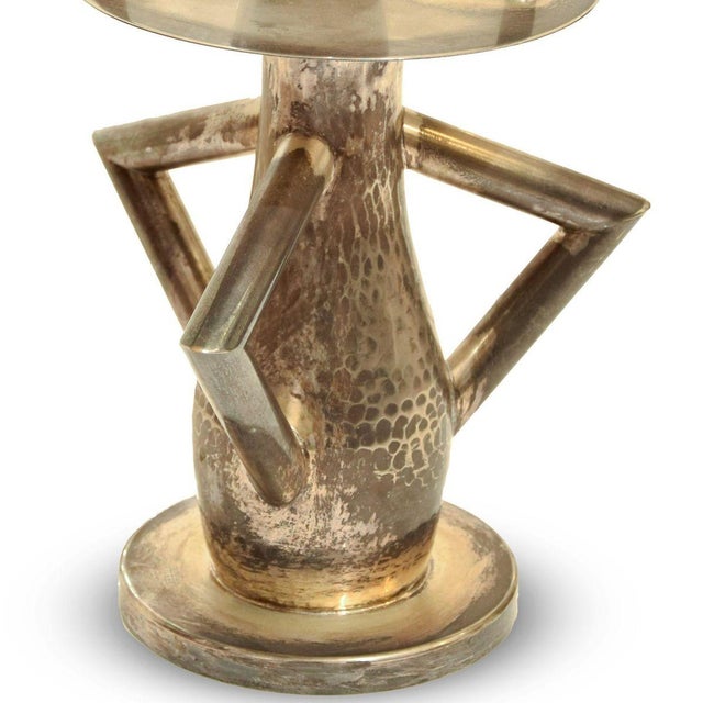 Ettore Sottsass Silver Alaska Candlestick by Ettore Sottsass, 1981 For Sale - Image 4 of 5