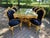 1980 Italian Maker Baroque Gold Beech Dining Set-7 Pc For Sale - Image 9 of 18