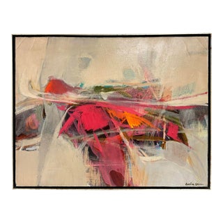 “Sea Wash” Abstract Oil on Canvas Painting by Evelina Green For Sale