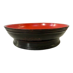 Antique Burmese Lacquered Serving Bowl