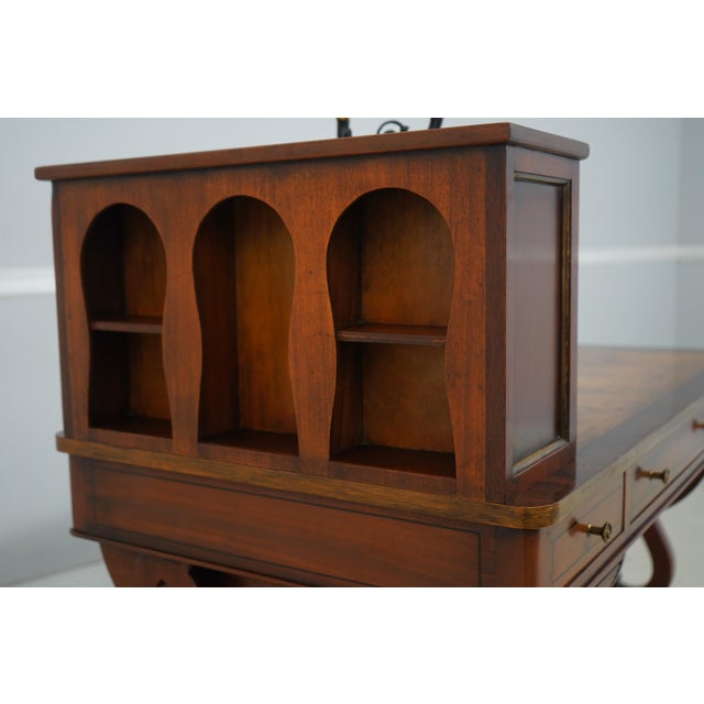 Vintage Regency Style Writing Table Desk For Sale - Image 16 of 18