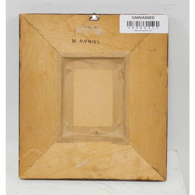 Modern Early 20th Century Mordechai Avniel, Judaica Copper Plaque Israeli Artist Mordechai Avniel, Palestine, Bezalel School For Sale - Image 3 of 4