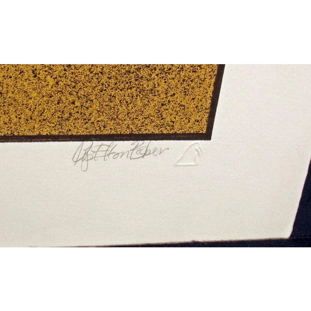 1980s "Apache Basket" Still Life Numbered Lithograph by Lynn Elton Baker For Sale - Image 4 of 5