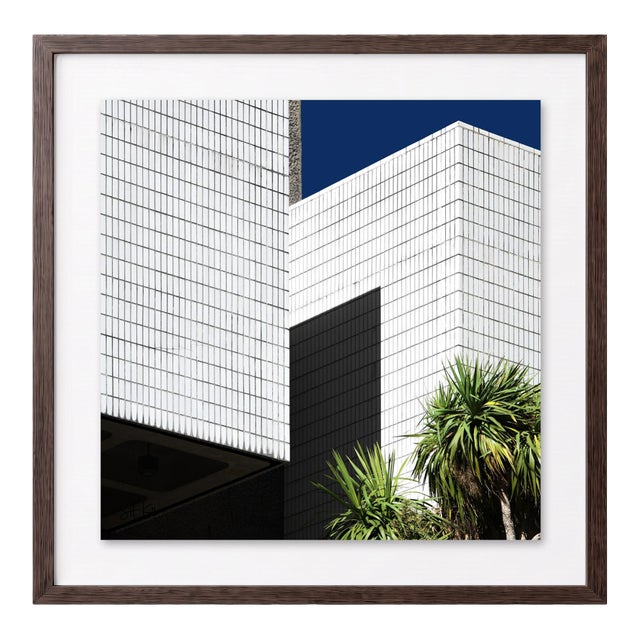 “Barbican 02” Giclee Archival Pigment Print 24x24 Framed in Walnut For Sale
