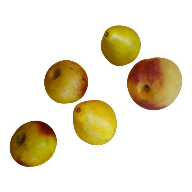 Vintage Italian Carved Alabaster Fruit Set of 5 Chairish