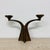 Goldenrod Brutalist Bronze Candleholder attributed to Michael Harjes, 1970s For Sale - Image 8 of 17