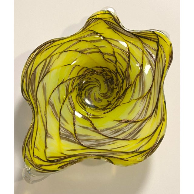 Murano Vintage Murano Art Glass Vide Poche or Italian Art Glass Decorative Bowl For Sale - Image 4 of 5