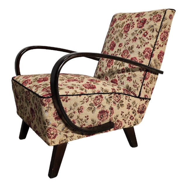 Art Deco Lounge Chair by Jindrich Halabala For Sale