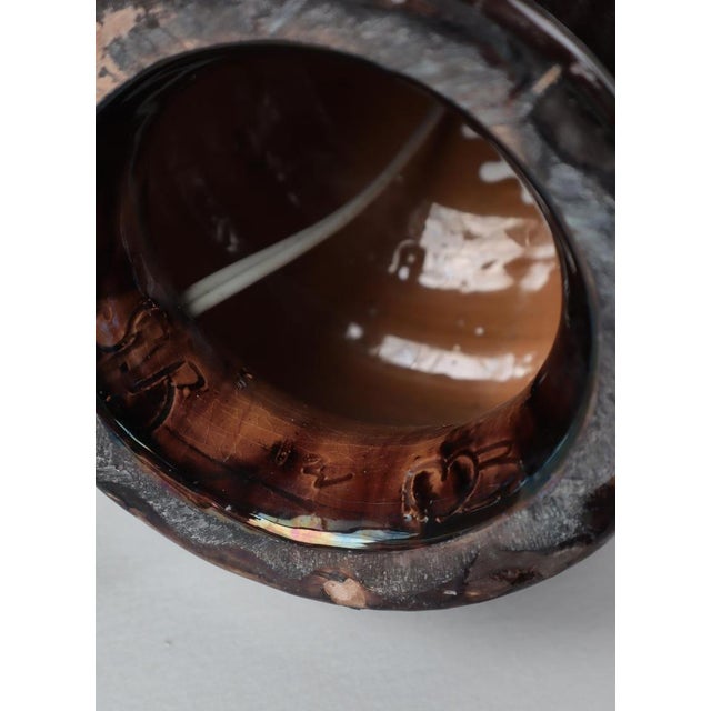 Art Nouveau Ceramic Table Lamp attributed to Møller & Bøgely, Denmark, 1910s For Sale - Image 14 of 16