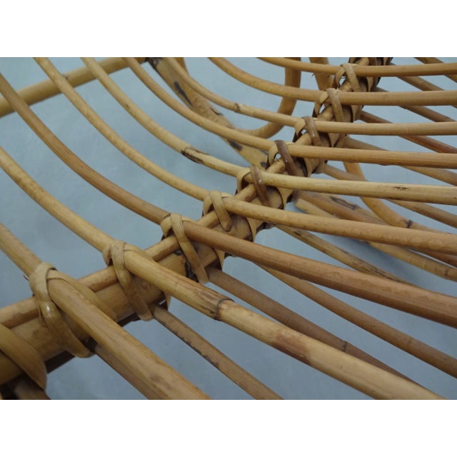 Mid-Century Italian Bamboo Rocking Chair, 1950s For Sale - Image 18 of 18