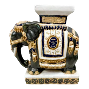 Vintage Chinoiserie Elephant Figurine