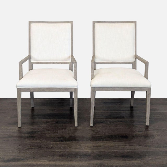 White Restoration Hardware (Rh) St. James Marble-Top Rectangular Dining Set For Sale - Image 8 of 18
