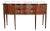 Henkel Harris Federal Inlaid Flame Mahogany Serpentine Front Sideboard Credenza With Brass Gallery For Sale