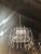 White Hollywood Regency Geometric Lucite Chandelier For Sale - Image 8 of 10