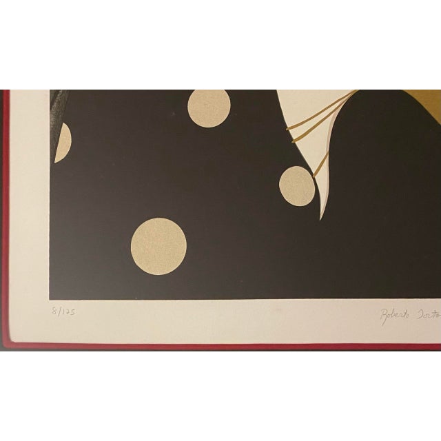 Roberto Tortoli French Art Deco Style Color Lithograph For Sale - Image 4 of 11