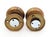 French Antique 1920s Louis XIV Corbin Brass Dummy Door Knob Set For Sale - Image 3 of 3