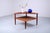 Danish Design icon, a 'Minerva' coffee or corner table. Great natural expression in the grain of the top and with rattan...