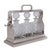Silver Plated & Cut Glass Tantalus, 1990s For Sale - Image 9 of 9