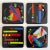 Vintage 1980's Postmodern Studio Fused Art Glass Multicolor Abstract Coasters - Set of 4 For Sale - Image 12 of 12