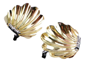 Antique Georgian Rococo Style Silver Scallop Shells by Edward Farrell, 1830, Set of 2