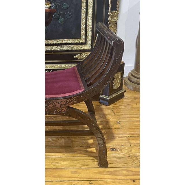 Vintage Brown Wooden Chair For Sale - Image 3 of 8
