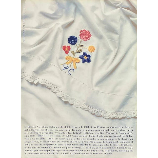 1993 Sophie Calle "Se Llamaba Valentina" Screen Print Poster For Sale