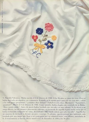 1993 Sophie Calle "Se Llamaba Valentina" Screen Print Poster