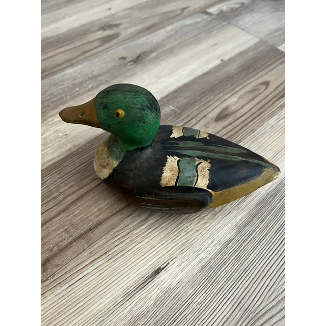 Vintage Wood Duck Decoy Lint Brush For Sale - Image 9 of 9