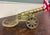 Vintage English Brass Minature Model Cannon & Carriage For Sale - Image 17 of 18