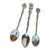 Group of 3 Souvenir Demitasse Spoons For Sale