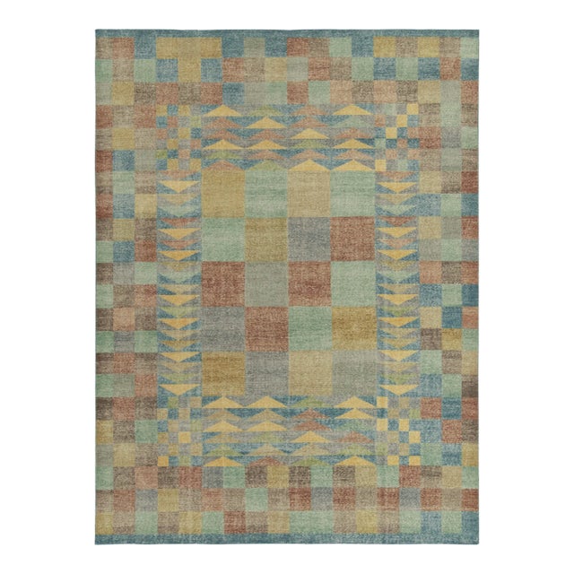 Rug & Kilim’s Mosaic Checkered Rug, 6x9 For Sale