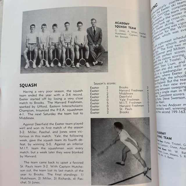 Animal Skin Phillips Exeter Academy Andover 1950 Pean Yearbook in Excellent Condition For Sale - Image 7 of 12