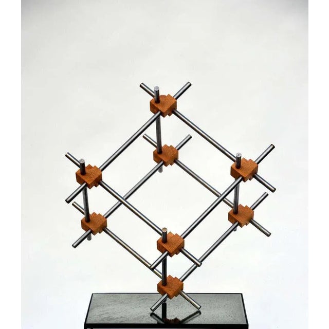 This listing is for a Geometric abstract sculpture by Alex Andre.