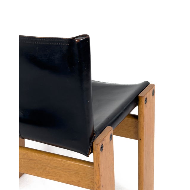 Black Monk Dining Chairs by Afra and Tobia Scarpa for Molteni, 1970s, Set of 4 For Sale - Image 8 of 11