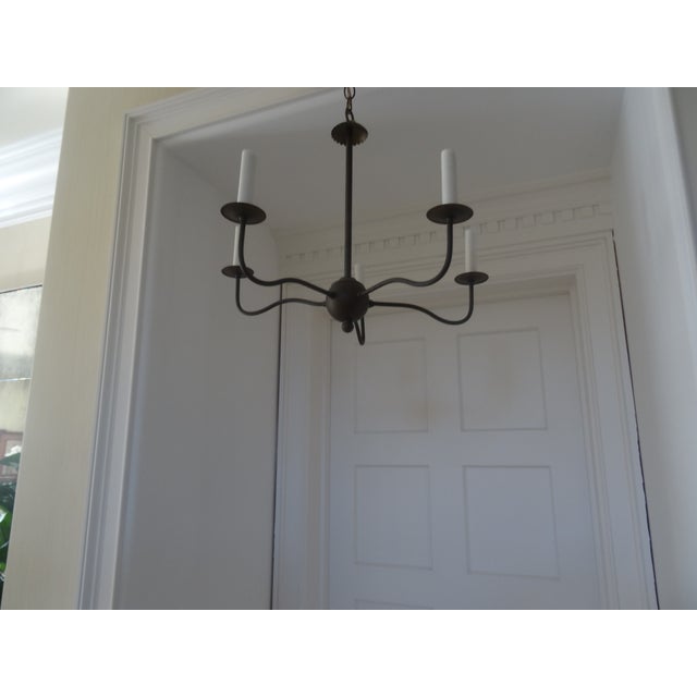Vintage New England Style Chandelier For Sale - Image 4 of 8
