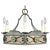 Metal Arts & Crafts Wrought Iron and Mica Chandelier For Sale - Image 7 of 7
