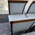 Late 20th Century Set of 8 Art Deco Polished Wood Leather Dining Chairs For Sale - Image 9 of 12