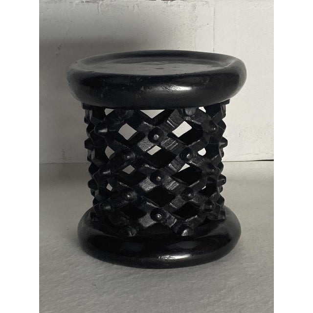 African Ebonised Bamileke Low Stool, Cameroon, 1970s For Sale - Image 15 of 16