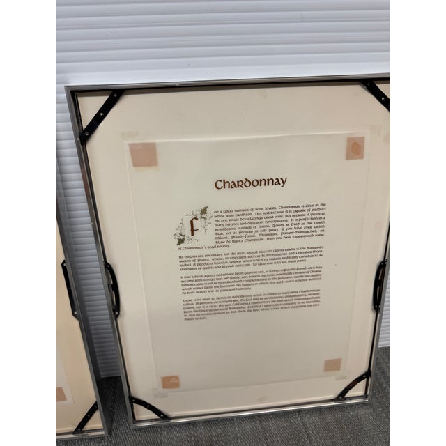 Vintage Wine Grape Varietal Lithographs, Set of Four For Sale - Image 4 of 12