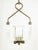 Brass and Clear Murano Glass Pendant Light attributed to Barovier & Toso For Sale - Image 9 of 13