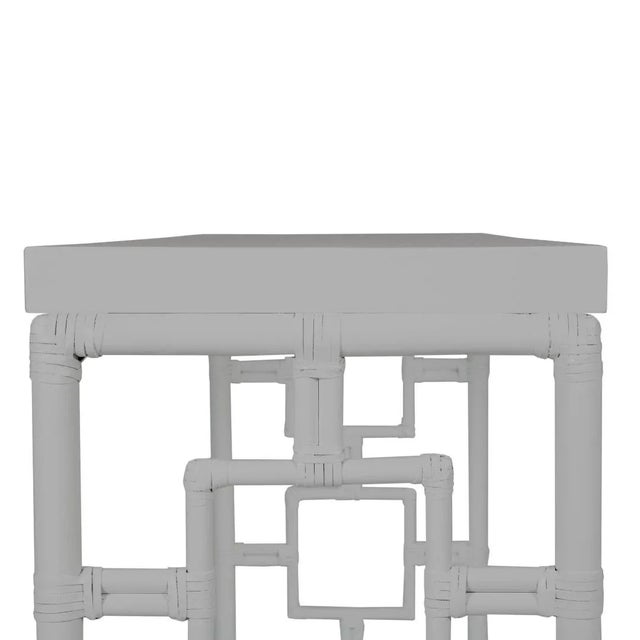 Transitional Sobe Console, Light Gray For Sale - Image 3 of 4
