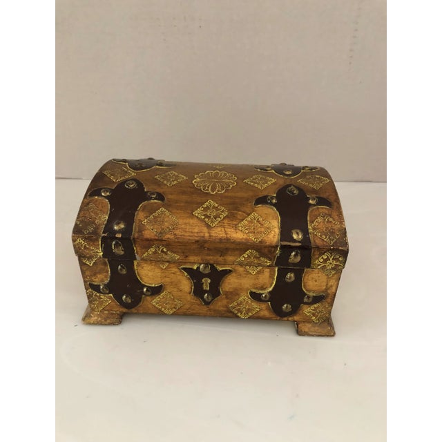 Florentine Vintage Florentine Treasure Trunk For Sale - Image 4 of 10