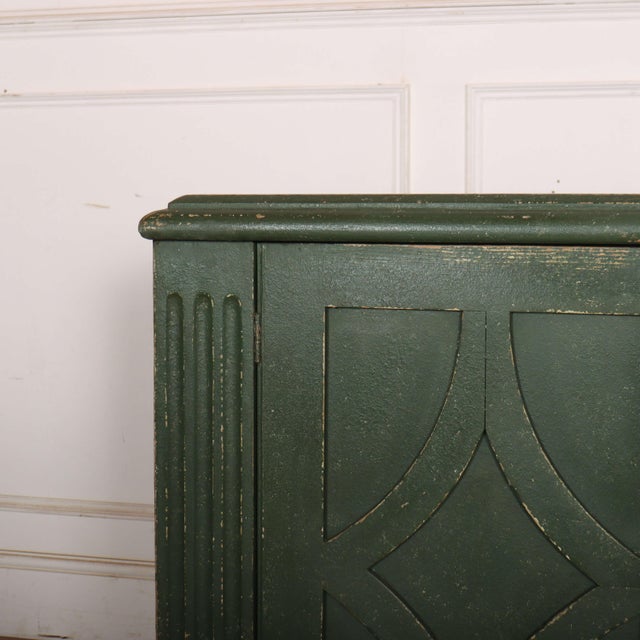 Unusual 19th century Austrian painted two door pine buffet. 1880. This piece is designed in the style of the selected...