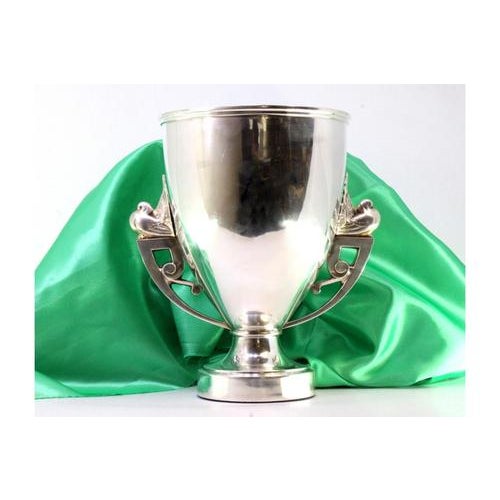 Silver Bowl with Bird-Shaped Handles and Beaded Base For Sale - Image 6 of 9