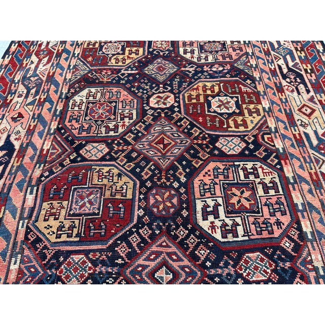 Antique Caucasian Shirvan Hand-Knotted Wool Rug - 11'2" X 5'2" For Sale - Image 4 of 14