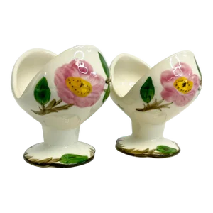 Mid-Century Franciscan Desert Rose Original California Candle Holders - A Pair.