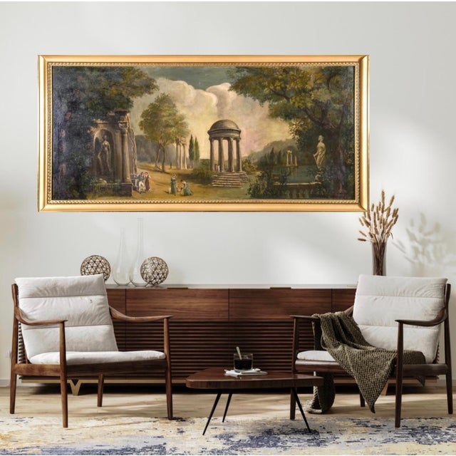 After Anton Pitloo, Landscape Composition, 1800s, Oil on Canvas, Framed For Sale - Image 6 of 12
