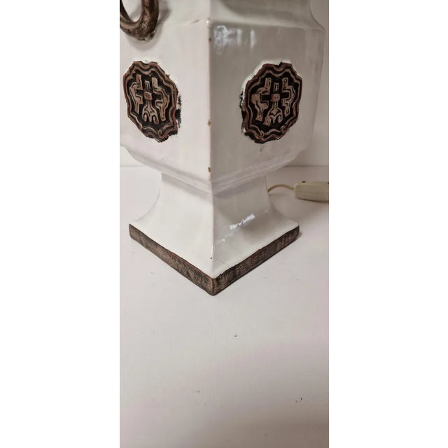 Ceramic Table Lamp by Zaccagnini, 1970s For Sale - Image 10 of 13