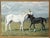 English 1936 “Salome and Foal” English Equestrian Horse Painting Oil on Canvas Board by Imogen Muntz For Sale - Image 3 of 9
