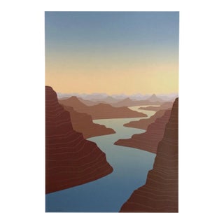 Scott Nellis "Mesa Canyon" Hand Signed Serigraph Fine Art Sunset For Sale
